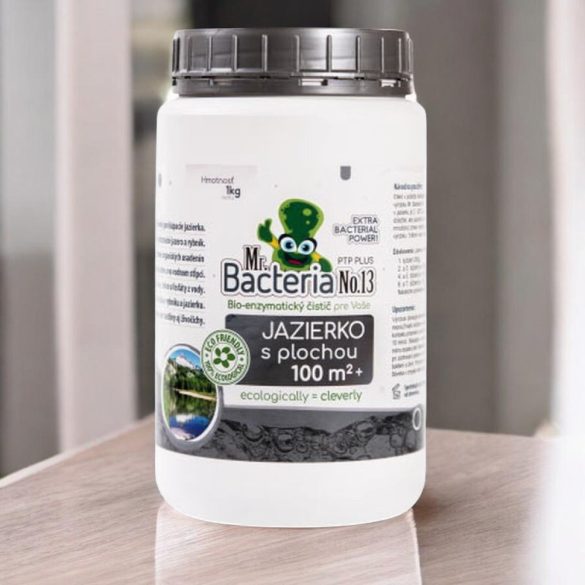 Tavi baktérium, Mr.Bacteria No.13, 1000 g, 100 m2 feletti tavakhoz, bio-enzimatikus, növény- és állatbarát, algamentesítő