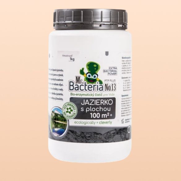 Tavi baktérium, Mr.Bacteria No.13, 1000 g, 100 m2 feletti tavakhoz, bio-enzimatikus, növény- és állatbarát, algamentesítő