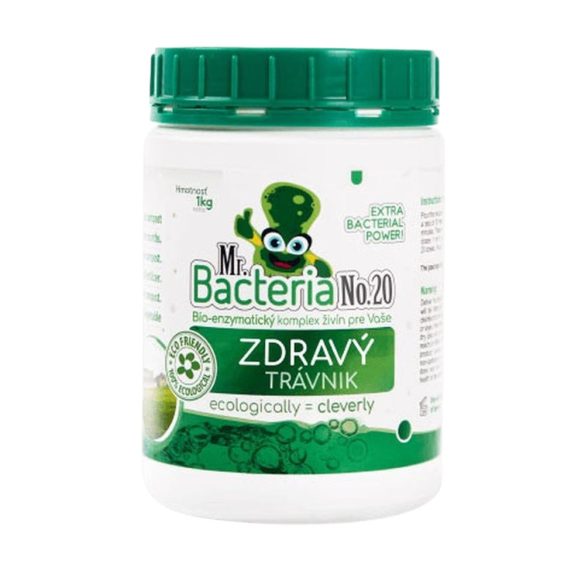 Gyeptrágya, Mr.Bacteria No.20, 1000 g, bio-enzimatikus, vegyszermentes, mikrotápanyag-komplex