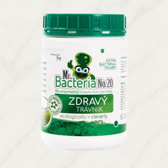 Gyeptrágya, Mr.Bacteria No.20, 1000 g, bio-enzimatikus, vegyszermentes, mikrotápanyag-komplex