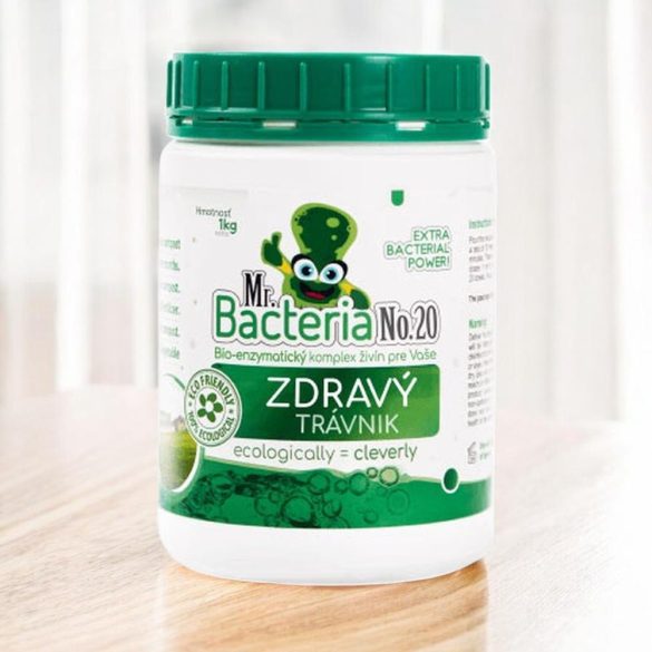 Gyeptrágya, Mr.Bacteria No.20, 1000 g, bio-enzimatikus, vegyszermentes, mikrotápanyag-komplex