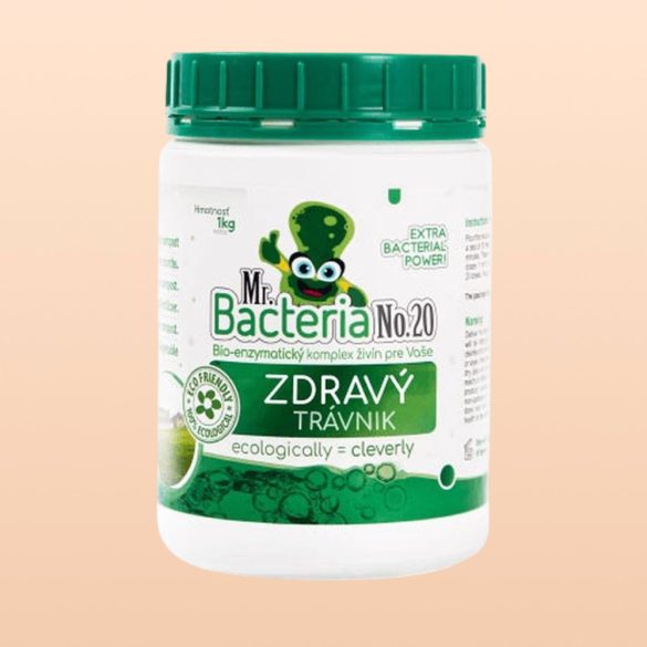 Gyeptrágya, Mr.Bacteria No.20, 1000 g, bio-enzimatikus, vegyszermentes, mikrotápanyag-komplex