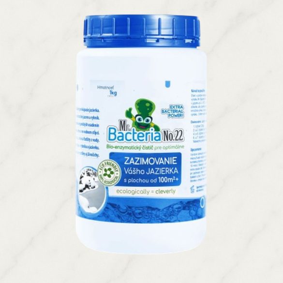 Tavi baktérium, Mr.Bacteria No.22, 1000 g, 100m2 feletti tavakhoz és halastavakhoz, bio-enzimatikus, téliesítő