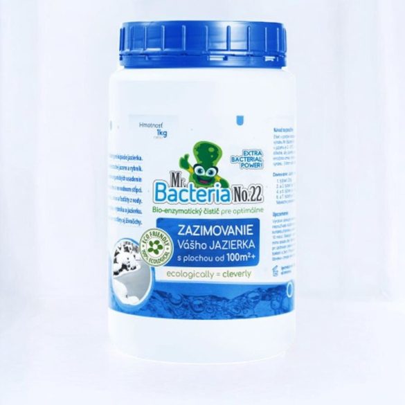Tavi baktérium, Mr.Bacteria No.22, 1000 g, 100m2 feletti tavakhoz és halastavakhoz, bio-enzimatikus, téliesítő