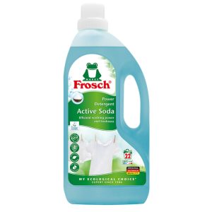Mosógél, Frosch Active Soda, 1500 ml, 22 mosás, aktív szódával, folteltávolító, bőrgyógyászatilag tesztelt