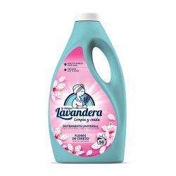   Mosógél, Lavandera, 2500 ml, 50 mosás, cseresznyevirág illat, kíméletes, folteltávolító, textilápoló