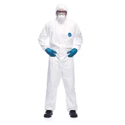   Munkás overál, Červa DuPont Tyvek Classic Xpert, fehér, méret: L, vegyszerálló, porálló, cipzáras, kapucnis, elasztikus csukló, derék és bokamandzsetta