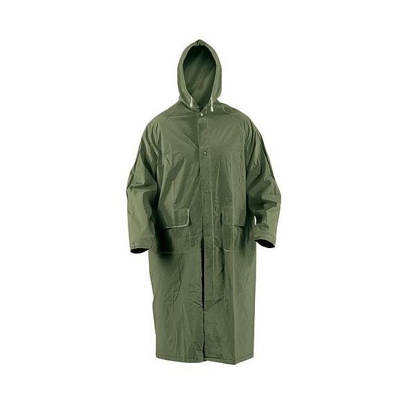 Esőkabát CETUS PVC, zöld, L, esőre