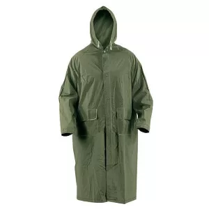 Esőkabát, Červa Cetus, zöld, méret: XL, PVC bevonatos, zárt varratokkal, szellőztethető, belső gumimandzsettával, kapucnis, vízálló