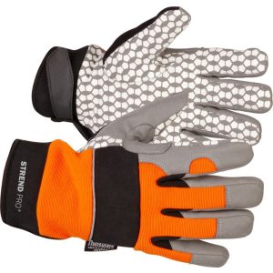 Téli védőkesztyű, Strend Pro Golus Winter, narancssárga/fekete, méret: 11/XXL, bélelt Thinsulate szigetelés, vízálló, csúszásmentes műbőr tenyér, EN 388 és EN 511, 1 pár
