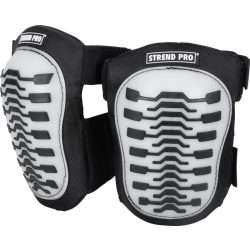   Térdvédő, Strend Pro KPA-002, fekete/fehér, PVC és TPR anyag, EVA habbetéttel, munkavédelmi / kerti munkához, 1 pár