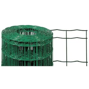 Ponthegesztett háló, Strend Pro Garden Europlast 2, sötétzöld, 150 cm x 25 m, rácsméret: 100 x 50 mm, drótvastagság: 2,2 mm, PVC bevonatos, négyszögletű