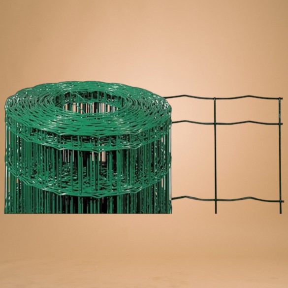 Ponthegesztett háló, Strend Pro Garden Europlast 2, sötétzöld, 150 cm x 25 m, rácsméret: 100 x 50 mm, drótvastagság: 2,2 mm, PVC bevonatos, négyszögletű
