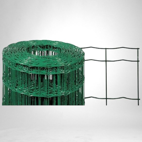 Ponthegesztett háló, Strend Pro Garden Europlast 2, sötétzöld, 200 cm x 25 m, rácsméret: 100 x 50 mm, drótvastagság: 2,2 mm, PVC bevonatos, négyszögletű