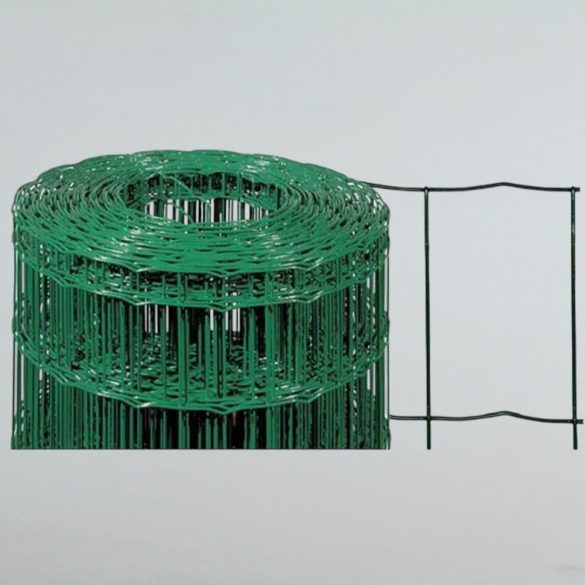 Ponthegesztett háló, Strend Pro Garden Europlast 1, sötétzöld, 150 cm x 25 m, rácsméret: 100 x 50 mm, drótvastagság: 2,2 mm, PVC bevonatos, négyszögletű