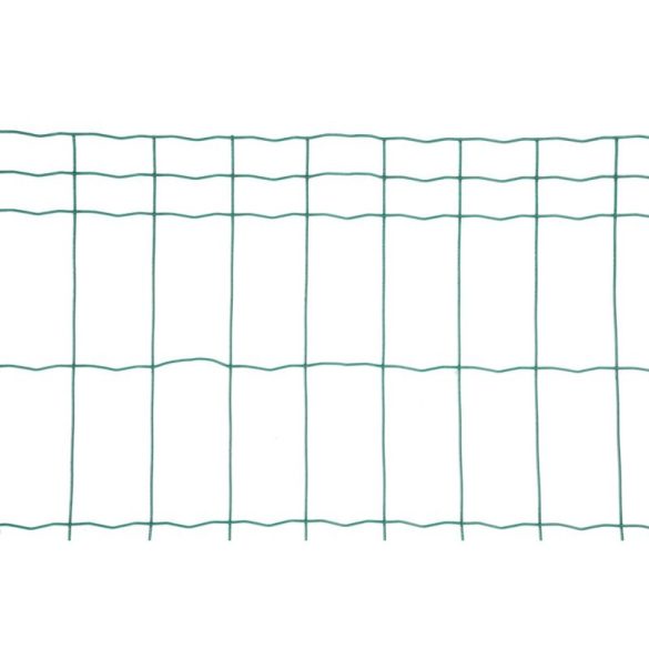 Ponthegesztett háló, Strend Pro Garden Europlast 2, sötétzöld, 100 cm x 25 m, rácsméret: 100 x 50 mm, drótvastagság: 2,2 mm, PVC bevonatos, négyszögletű