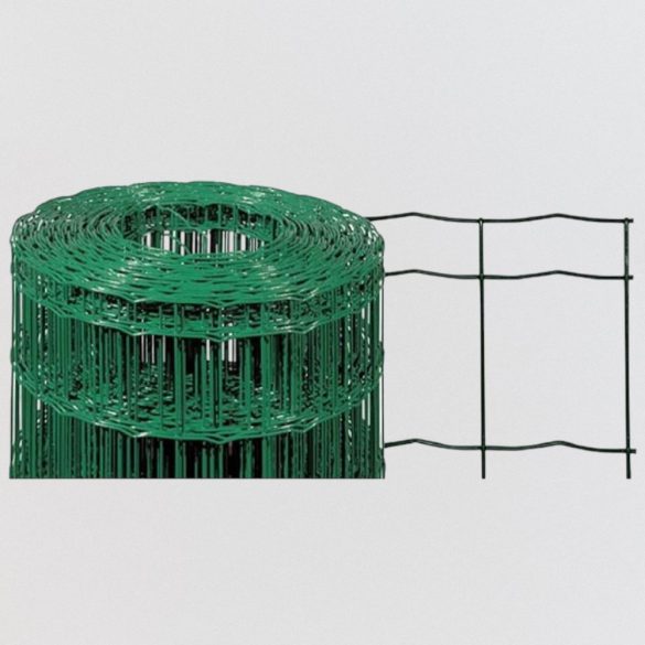 Ponthegesztett háló, Strend Pro Garden Europlast 2, sötétzöld, 125 cm x 25 m, rácsméret: 100 x 50 mm, drótvastagság: 2,2 mm, PVC bevonatos, négyszögletű