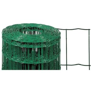 Ponthegesztett háló, Strend Pro Garden Europlast 1, sötétzöld, 125 cm x 25 m, rácsméret: 100 x 50 mm, drótvastagság: 2,2 mm, PVC bevonatos, négyszögletű