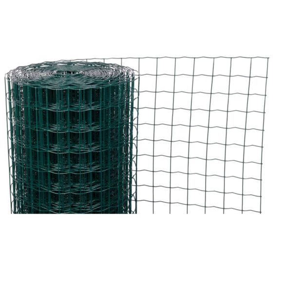 Ponthegesztett háló, Strend Pro Garden Europlast 3, sötétzöld, 200 cm x 25 m, rácsméret: 50 x 50 mm, drótvastagság: 2,2 mm, PVC bevonatos, négyzetrács