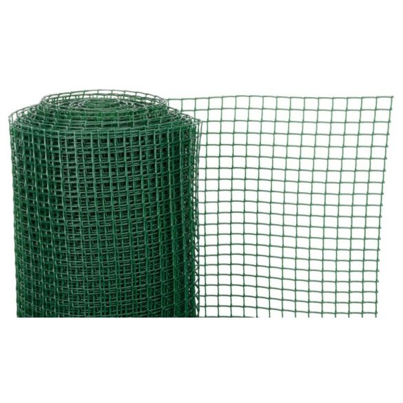 Műanyag kerítésháló, Strend Pro Garden Economy 7, zöld, 100 cm x 25 m, szemméret: 20 x 20 mm, 300 g/m2, négyzetrács, 100 % műanyag