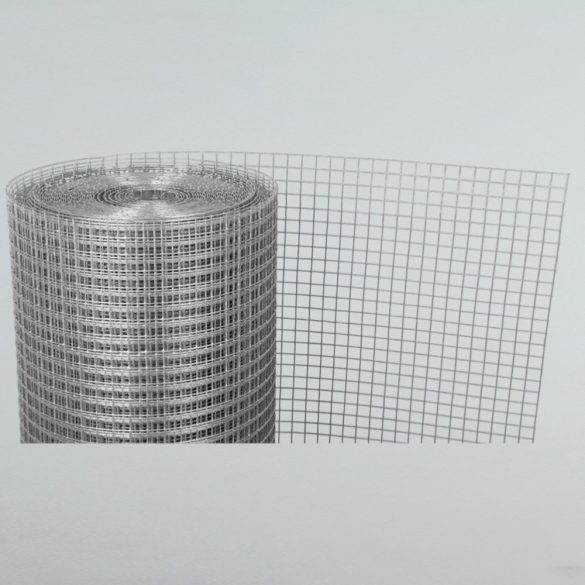 Ponthegesztett háló, Strend Pro Garden ZN, ezüst, 50 cm x 10 m, rácsméret: 16 x 16 mm, drótvastagság: 1,2 mm, horganyzott, négyzetrács