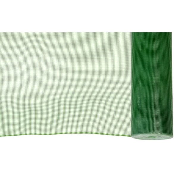 Műanyag kerítésháló, Strend Pro Garden Economy 1, zöld, 100 cm x 25 m, szemméret: 5 x 5 mm, 300 g/m2, négyzetrács, 100 % műanyag