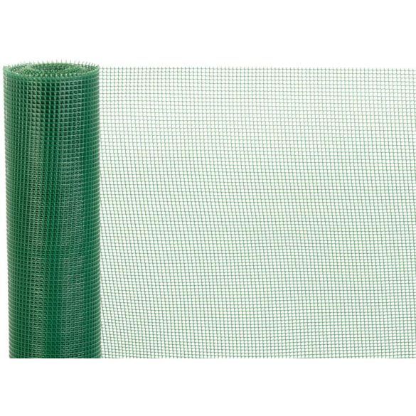 Műanyag kerítésháló, Strend Pro Garden Economy 2, zöld, 100 cm x 5 m, szemméret: 5 x 5 mm, 300 g/m2, négyzetrács, 100 % műanyag