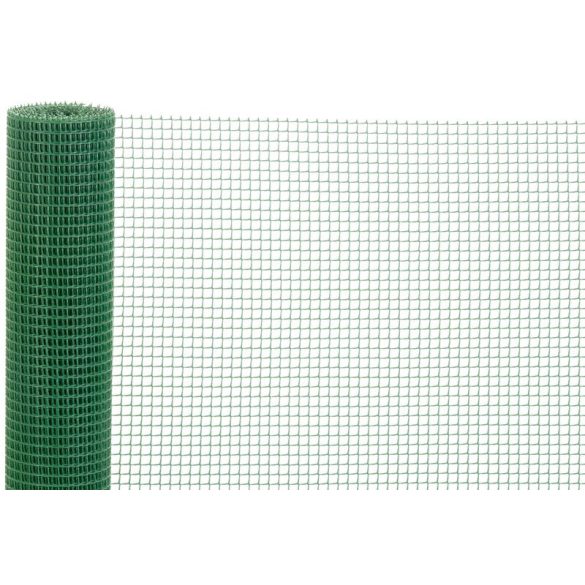 Műanyag kerítésháló, Strend Pro Garden Economy 5, zöld, 100 cm x 5 m, szemméret: 10 x 10 mm, 300 g/m2, négyzetrács, 100 % műanyag