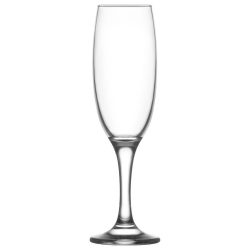   Pezsgőspohár készlet, LAV Empire, 220 ml, 6 db, 4,9 x 21 cm, átlátszó, üveg, száras, elegáns