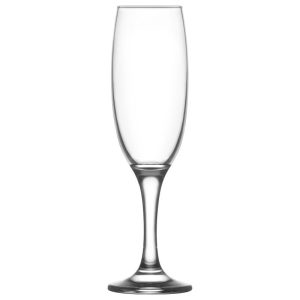 Pezsgőspohár készlet, LAV Empire, 220 ml, 6 db, 4,9 x 21 cm, átlátszó, üveg, száras, elegáns