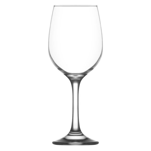 Borospohár készlet, LAV Fame, 300 ml, 6 db, 6 × 19 cm, átlátszó, üveg, vékony száras, mosogatógépben mosható