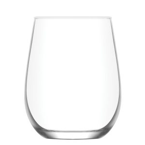 Ivópohár készlet, LAV Gaia, 360 ml, 6 db, 6,3 × 10 cm, átlátszó, üveg, mosogatógépben mosható, vízhez, alkoholos és alkoholmentes italokhoz