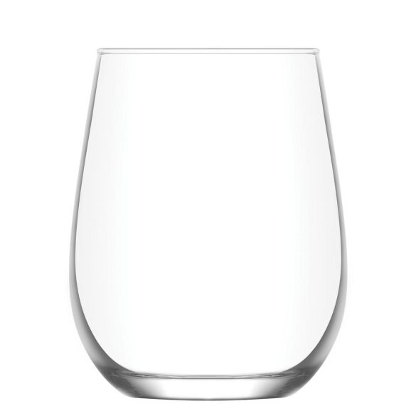 Ivópohár készlet, LAV Gaia, 360 ml, 6 db, 6,3 × 10 cm, átlátszó, üveg, mosogatógépben mosható, vízhez, alkoholos és alkoholmentes italokhoz