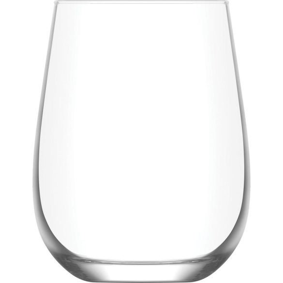 Ivópohár készlet, LAV Gaia, 475 ml, 6 db, 7 x 11,1 cm, átlátszó, üveg, vízhez és italokhoz, kényelmes fogású