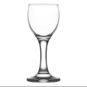 Likőrös pohár készlet, LAV Misket, 55 ml, 6 db, 4,6 x 11,2 cm, átlátszó, üveg, talpas, mosogatógépben mosható