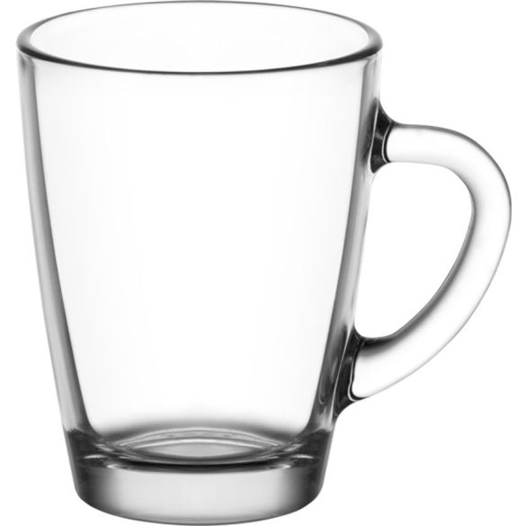 Bögre készlet, LAV Vega, 250 ml, 6 db, 7,6 x 10 cm, átlátszó, üveg, kávéhoz és teához, otthonra és vendéglátásba