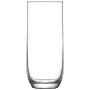 Ivópohár készlet, LAV Sude, 315 ml, 6 db, 5,9 x 14 cm, átlátszó, üveg, vízhez, letisztult, karcsú forma