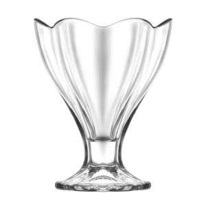 Desszertes pohár készlet, LAV Lily, 250 ml, 6 db, 10 x 12,7 cm, átlátszó, üveg