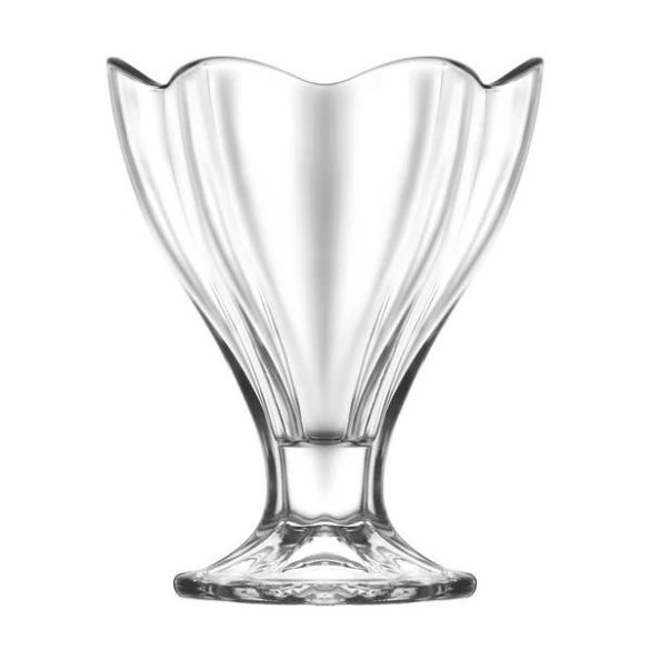Desszertes pohár készlet, LAV Lily, 250 ml, 6 db, 10 x 12,7 cm, átlátszó, üveg