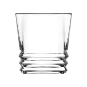 Ivópohár készlet, LAV Elegan, 335 ml, 6 db,  6,8 x 14 cm, átlátszó, üveg, vízhez, elegáns, praktikus