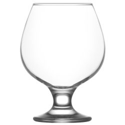   Konyakos pohár készlet, LAV Misket, 390 ml, 6 db, 6,4 x 12,4 cm, átlátszó, üveg