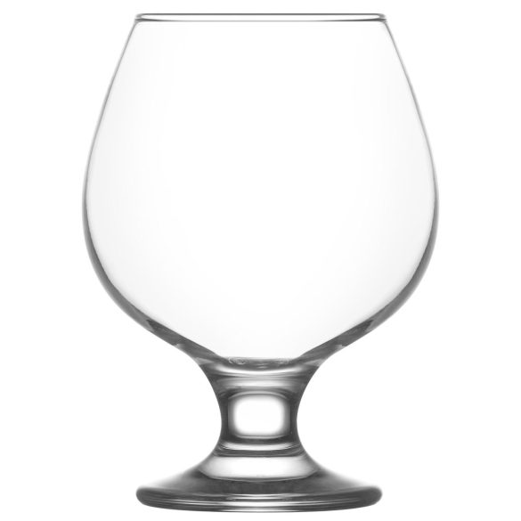 Konyakos pohár készlet, LAV Misket, 390 ml, 6 db, 6,4 x 12,4 cm, átlátszó, üveg
