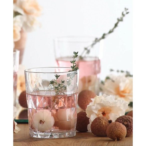 Ivópohár készlet, LAV Keops, 345 ml, 6 db, 8,3 × 10 cm, átlátszó, üveg, vízhez