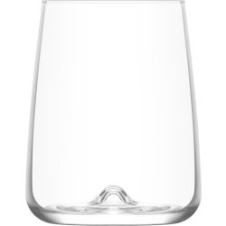   Ivópohár készlet, LAV Terra, 360 ml, 6 db, 6,4 x 10 cm, átlátszó, üveg, vízhez