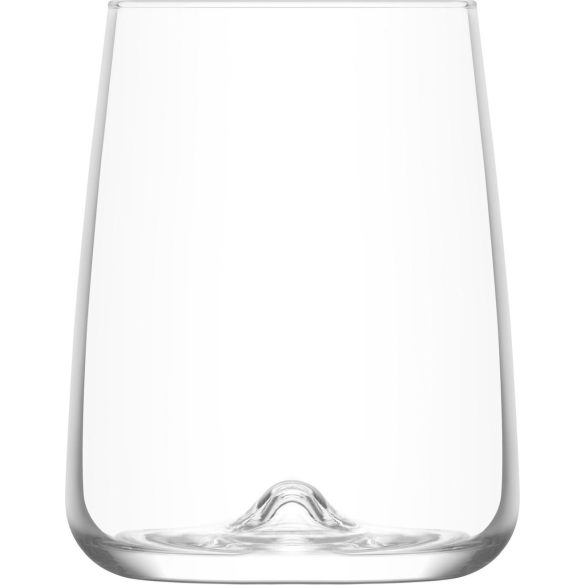 Ivópohár készlet, LAV Terra, 360 ml, 6 db, 6,4 x 10 cm, átlátszó, üveg, vízhez