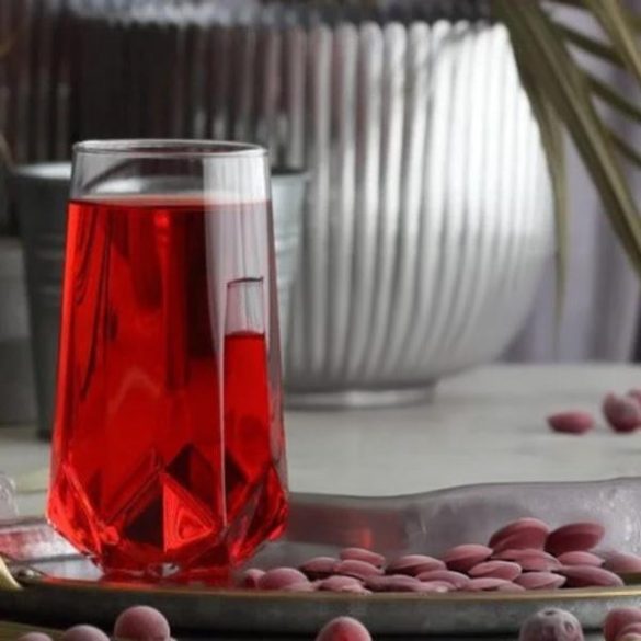 Ivópohár készlet, LAV Valeria, 460 ml, 6 db, 6,4 × 14 cm, átlátszó, üveg, elegáns kivitel, mindennapi használatra