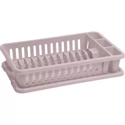   Edényszárító, Curver Lux 176008, 42 x 26,5 x 8,8 cm, bézs, konyhai edényekhez, könnyű kiöntésű csepptálcával, polipropilén