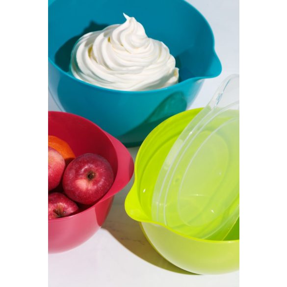 Salátástál készlet, MagicHome, 1200/2000/3400 ml, 3 db-os, polipropilén (PP)