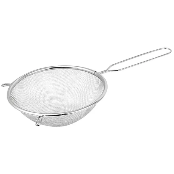 Konyhai szűrő, MagicHome TCS, 20 cm, rozsdamentes acél, hosszú nyelű, öntéshez, szűréshez és paszírozáshoz