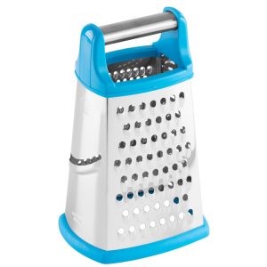 Konyhai reszelő, MagicHome, ezüst, 14,3 x 11,7 x 22,5 cm, 4 oldalas, multifunkcionális, rozsdamentes acél, zöldséghez, sajtokhoz, csokoládéhoz